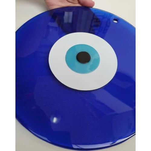 Giant Evil Eye Glass Bead 30cm Turkish Decorative Extra Large Big Amulet Wall Hanging Handmade Home Decor Goodluck Protector