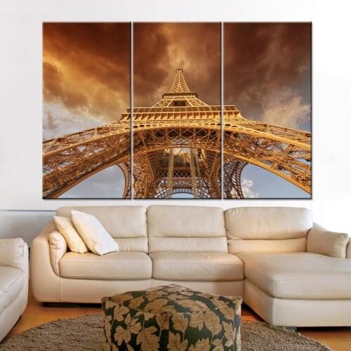 Canvas Framework Painting Modern Art Wall Hd Decoration Modular Giant Building Pyramid Living Room Pictures Printing Poster