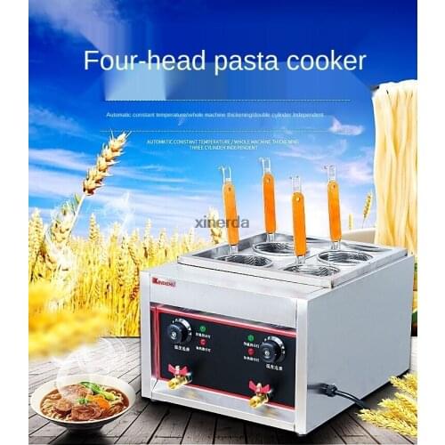 Commercial Electric Pasta cooker JD-JML4 Electric Noodle machine 4 pots stainless steel Pasta boiler cooker Electric fryer 4KW