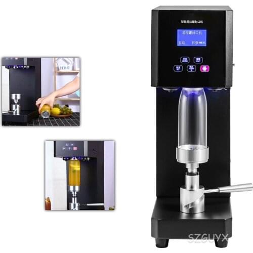 Commercial beverage sealing cup 220V can sealing machine milk tea shop semi-automatic sealing plastic bottle lid 55mm