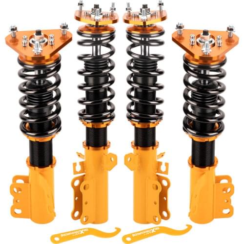 Coilovers Suspension Set For Toyota Celica FWD 1991 -93 Adj. Height Shock Strut Left & Right & Front Strut Shocks Absorber