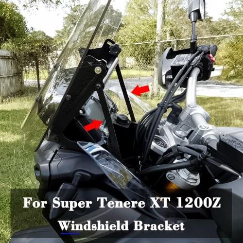 Motorcycle Windshield Bracket Adjustable Windshield System Windscreen Support For Yamaha Super Tenere XT1200Z XT 1200Z 2014 - Up