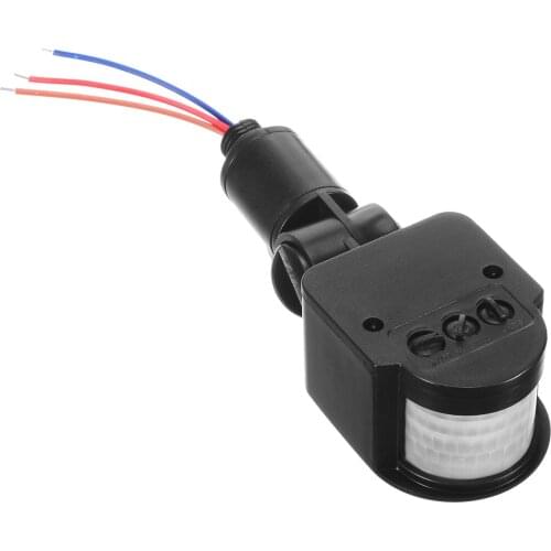 110-220V Black Outdoor PIR Motion Sensor LED Infrared PIR Motion Sensor Detector Wall Floodlight Sensor Infrared Probe Sensor