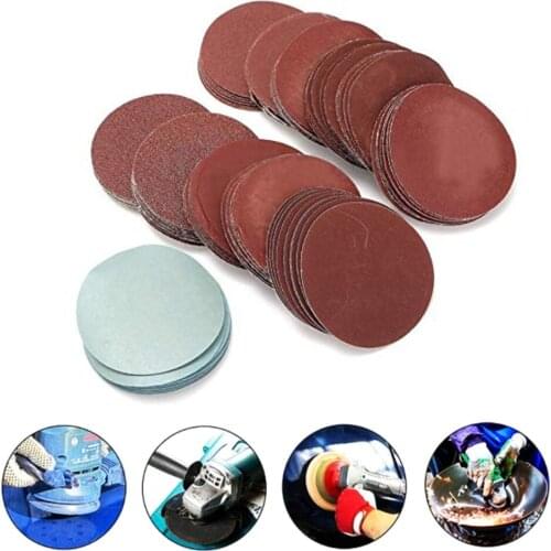 3 Inch 75mm Sandpaper 100PCS Sanding Disc 80-3000 Grit For Dremel Sander Machine Self Stick Abrasive Tools Accessories Dropship