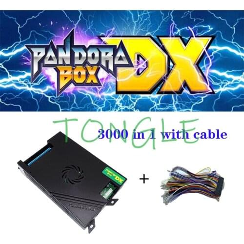 New Come Pandora Box DX 3000 in 1 Motherboard 34*3D Games Support 3/4 Player VGA HDMI HD Video Save Function for Arcade Console
