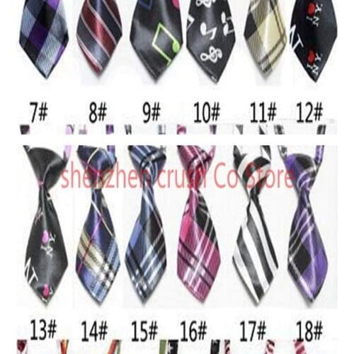 Wholesale 200pcs Pet supplies Solid Polyester Pet Dog Ties Neckties DIY Pet Accessories Pet Grooming Products