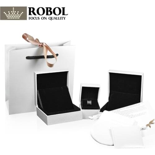 RLLEN Original Charm Ring Bracelet Earrings Necklace multi-Function Round Rotating Cover Storage Protective Box Jewelry Atmosphe