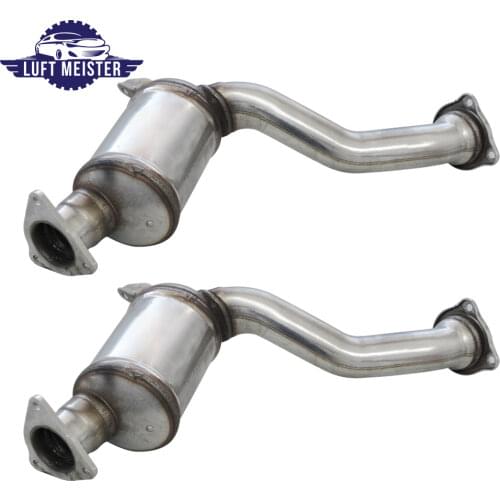 Pair Front Catalytic Converters for Porsche Cayenne 2011-2014 S Hybrid 3.0L V6 Electric/ Gas Hybrid 958113021BX, 958113022BX