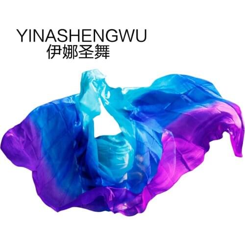 Belly Dance Props Women Belly Dance Silk Veils Belly Dance Veil For Girls Belly Dance Silk Veils turquoise+royal blue+purple