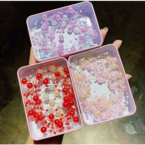 Pearl Braided Hair Children Girls Baby Princess Hair Rope Girls Coiled Hair Headdress Hair Extension Hair Accessories