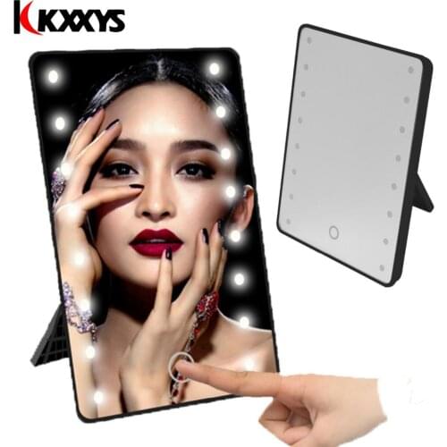 16 LEDs Mirror Makeup Mirror with Light Vanity Mirrors Rotating Cosmetic Miroir Grossissant 10X Magnifying Mirrors Light