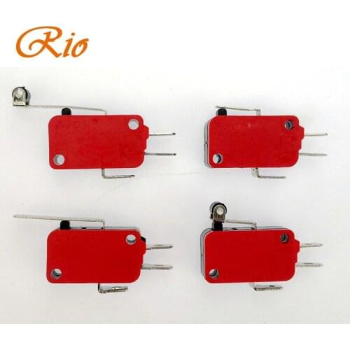 4pcs Micro Limit Switch Long Hinge Roller Lever Arm Snap Action LEVER /ROLLER LIMIT MICRO SWITCH 250VAC 10A