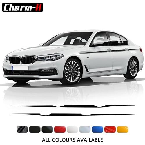 2 X M Performance Side Stripes Sticker Waist Line Decal For BMW F20 F22 F23 F30 F32 F33 F10 G30 F48 F25 F26 F15 F16 Accessories