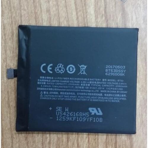 2560mAh BT53 Battery For Meizu PRO 6 Bateria Mobile phone Replacement Batteries with Repair Tools