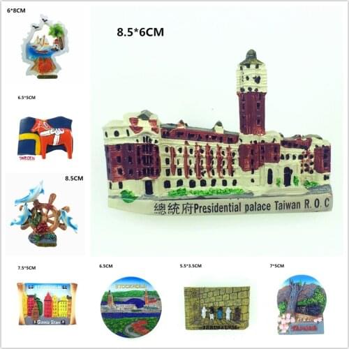 Europe and America Malaysia Fridge Magnets Tourism Souvenir Refrigerator Magnetic Sticker Collection Handicraft Gift