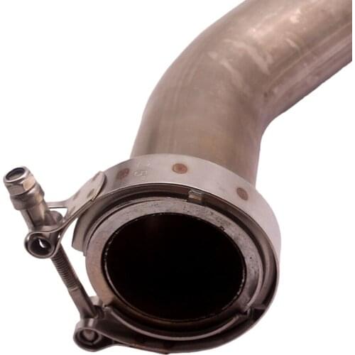 45 Degree Bend V-Band Pipe Turbo Downpipe w/ 2.5inch V band Flanges Clamp