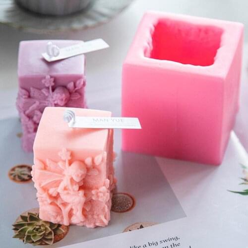 Angel Candle Mold Sleeping Angel Girl Clay Plaster Silicone Resin Mold DIY Baking Aromatherapy Mold Art Ornament Craft Cake Mold