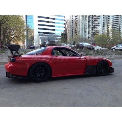 Car Accessories FRP Fiber Glass RE-GT Style Rear Fender Fit For 1992-1997 RX7 FD3S Rear Fender Flare with Fuel Cap