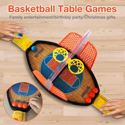 Basketball Shooting Game 2-sides Fun Finger Shoot Desktop Toy Kids Adults Double Play Mini Basketball Shooting Desktop Game