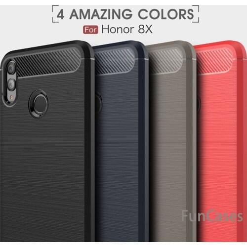 Carbon Fiber Case For Honor 8x/ 6x max 9 For Huawei P20 Lite/P20 Pro Case Fashion Matte Ultra Slim Soft Silicone Gel Phone Case