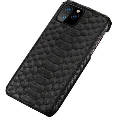 Genuine Leather case For Iphone 12 pro max Original Python leather back cover For iphone 11 Pro case xr xs max 7 8 coque fundas