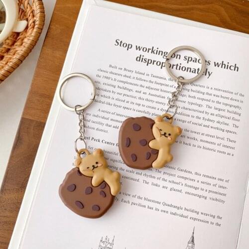 Cartoon Bear Case For Apple Airtag Case Silicone Cute Cat Locator Tracker Protecter Sleeve Cover For Airtags Case Keychain Shell