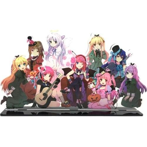 10cm Japanese Anime angel beats Acrylic stand action figure Pendant