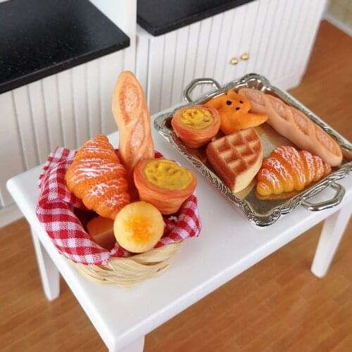 1:12 Dollhouse Mini Food Play with Miniature Bread Models for Ob11 Kitchen Dining Room Decor Pieces