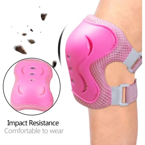 Kids Skating protective gear 6 in 1 Elbow Wrist Protective Sport knee Pads for Skating Cycling Roller