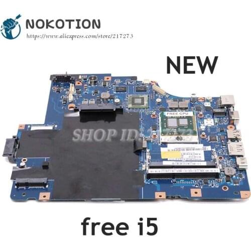 NOKOTION NEW NIWE2 LA-5752P For Lenovo IdeaPad G560 Z560 Laptop Motherboard HM55 DDR3 GT310M GPU With I5 CPU