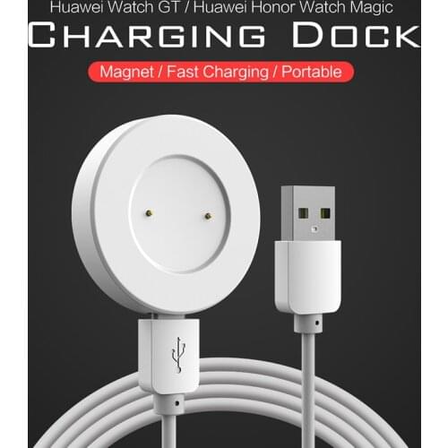 New Smart watch Dock Charger for honor magic 2/Huawei GT GT2 GT2e charger 120cm USB charge cable Magnetic Charging Cradle