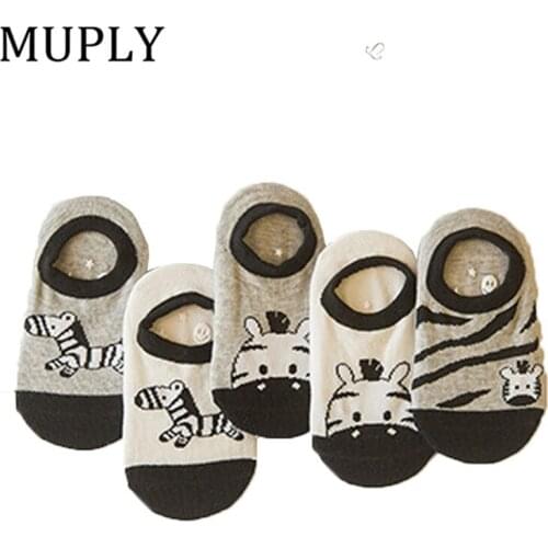 New Print Cute Animal Zebra Baby Socks Cotton Soft Girls and Boys Ankle Socks Spring Kids Infant Toddler Short Socks Sokken 0-2Y