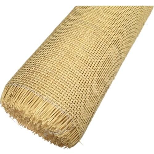15 Meters 45CM Wide Natural Indonesian Real Rattan Cane Webbing Roll Sheet Square Grids Furniture Chair Table Material