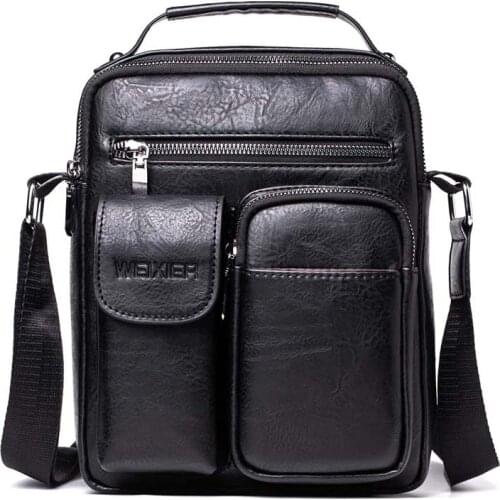 PU Leather Crossbody Bags Mens Messenger Bag Shoulder Bags for Men Bag Man Designer Handbag Bolso Male Camera ipad Handbags