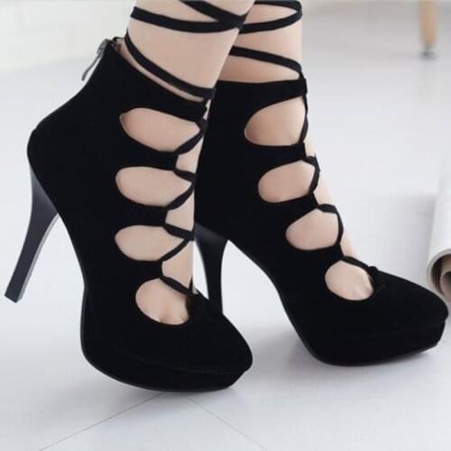 SHOFOO shoes.Fashion novelty womens shoes , suede, about 12 cm high heels, round toe pumps.SIZE:34-42