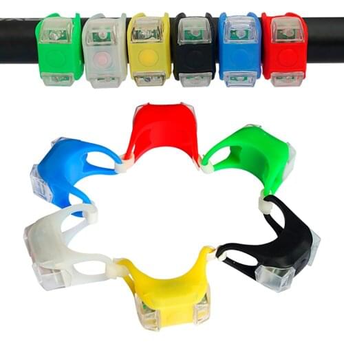 Waterproof bicycle light, silicone tail light, dual LED light, front and rear LED lamps