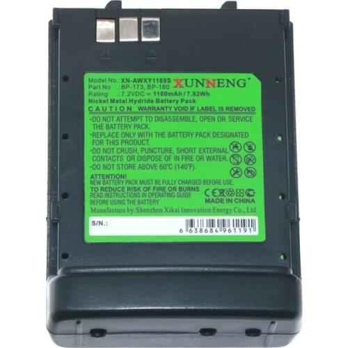XunNeng BP-173 BP-180 Battery for Icom IC-T7 IC-T7A IC-T7H IC-T70 IC-T22 IC-T22A IC-T22E IC-W31 IC-W31A IC-W31E