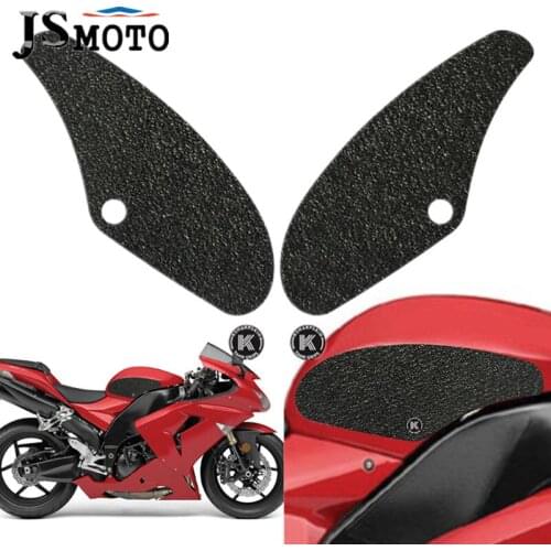 Motorcycle Fuel Tank Protective Pad Side Knee Decal Stickers Emblem For KAWASAKI NINJA ZX-10R ZX10R ZX 10R 2004 2005 2006 2007