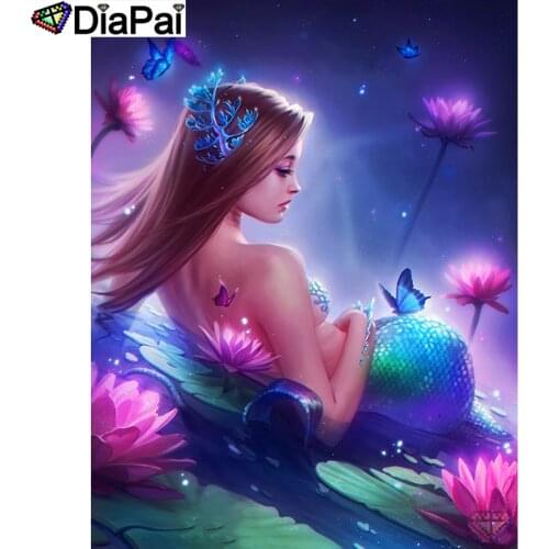 DIAPAI 100% Full Square/Round Drill 5D DIY Diamond Painting "Flower beauty" Diamond Embroidery Cross Stitch 3D Decor A19219