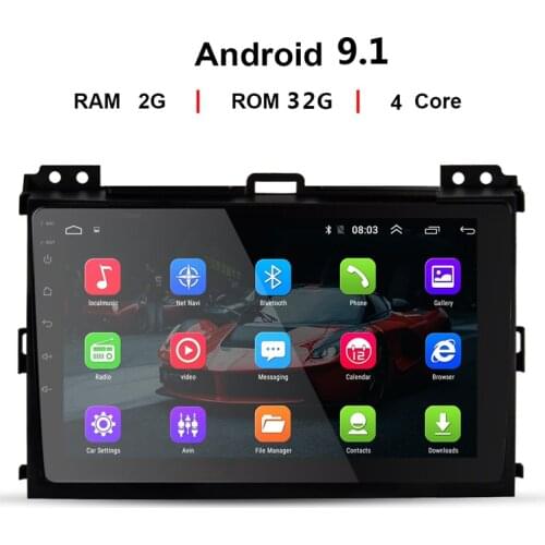9" Android 10.1 Car Radio for Toyota Land Cruiser Prado 120 2004-2009 Multimedia system GPS player Autoradio WIFI no 2 din DVD