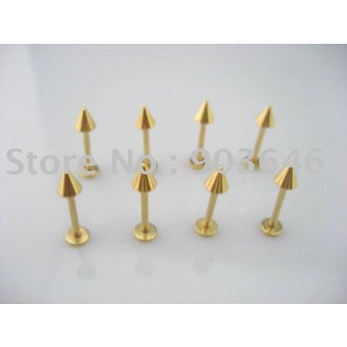 Free Shippment 50pcs Body Piercing Jewelry- Labret Bar Ring 16g~1.2mm