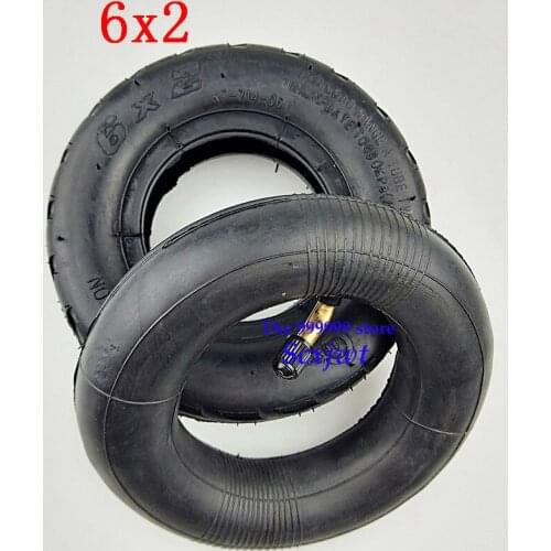 Free Shipping Good Reputation 6X2 Tire and Inner Tube Set for Electric Scooter Wheel Pneumatic Wheel Trolley Cart Air Wheel Bike