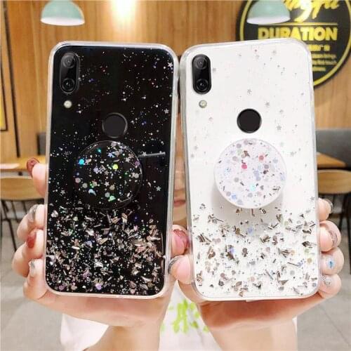 For Huawei P Smart 2019 2021 Case Bling Glitter Soft Silicone Phone Cover On Huawei P30 P40 Lite P20 Pro P Smart 2020 Z Cases