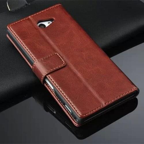 High Quality Flip Cover Case For Sony Xperia M2 Leather Phone Bags Capa Fundas Magnetic Holster For Sony M2 S50h D2303 D2305