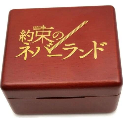 Wooden Isabellas Lullaby The Promised Neverland mechanical Music Box Birthday Gift For Christmas Valentines day special gifts