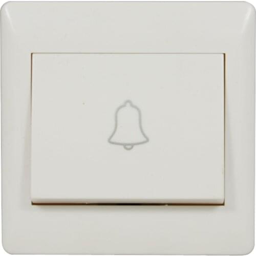 10 PCS Door Bell Button wired type 86mm wall mounted for house push to ring doorbell switch normally open signal