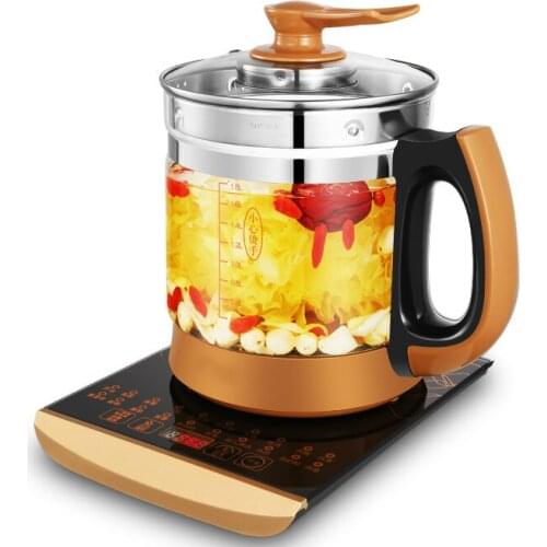 Electric kettle Curing pot Fully automatic thickened glass - made teapot with multi-function flower