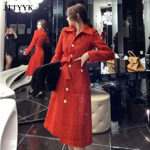 Женские пальто с поясом JTTYYK China At AliExpress