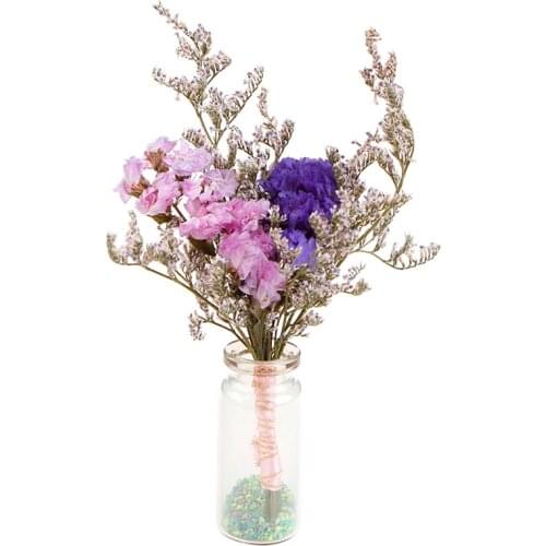 1:12 Doll House Miniature Flowers Fairy Garden Ornament Potted Plant Flowers Pot DollHouse Decor Bonsai Model Kids Play Toys