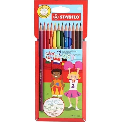 STABILO Oil Colored Penciles Set, Trio Thick Pencil , Set of 18/34/36 , Multicolored pencils, Drawing,Sketching, Art Supplies